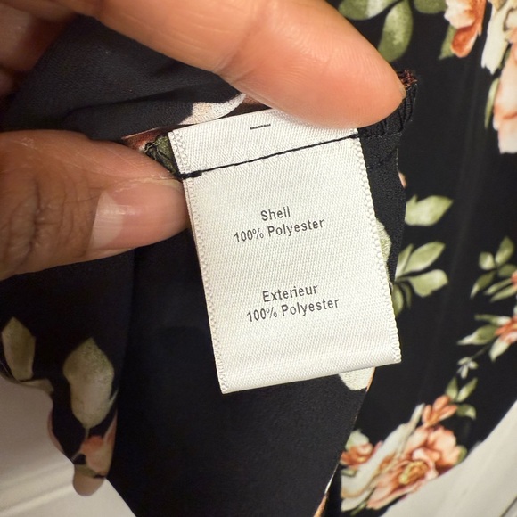 LIKELY Revolve Sophia Floral Mimi Top in Black Multi Surplice neckline Size XS - Picture 8 of 10